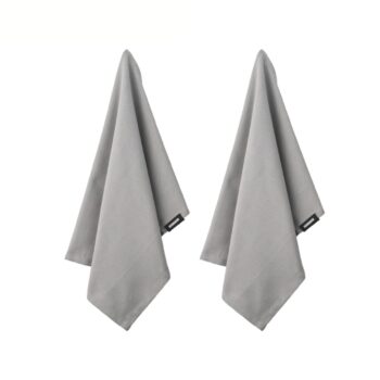 Organic tea towel – 2 pack – stone – Humdakin