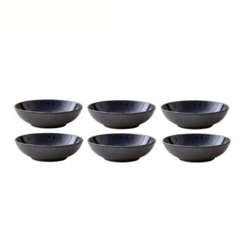 Bitz Suppen- & Pastateller Ø 20 cm, 6 Stück, Schwarz/Dunkelblau