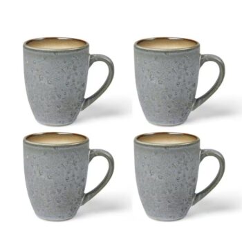 Bitz Kaffeetasse 300 ml, 4 Stück, Grau/Crème