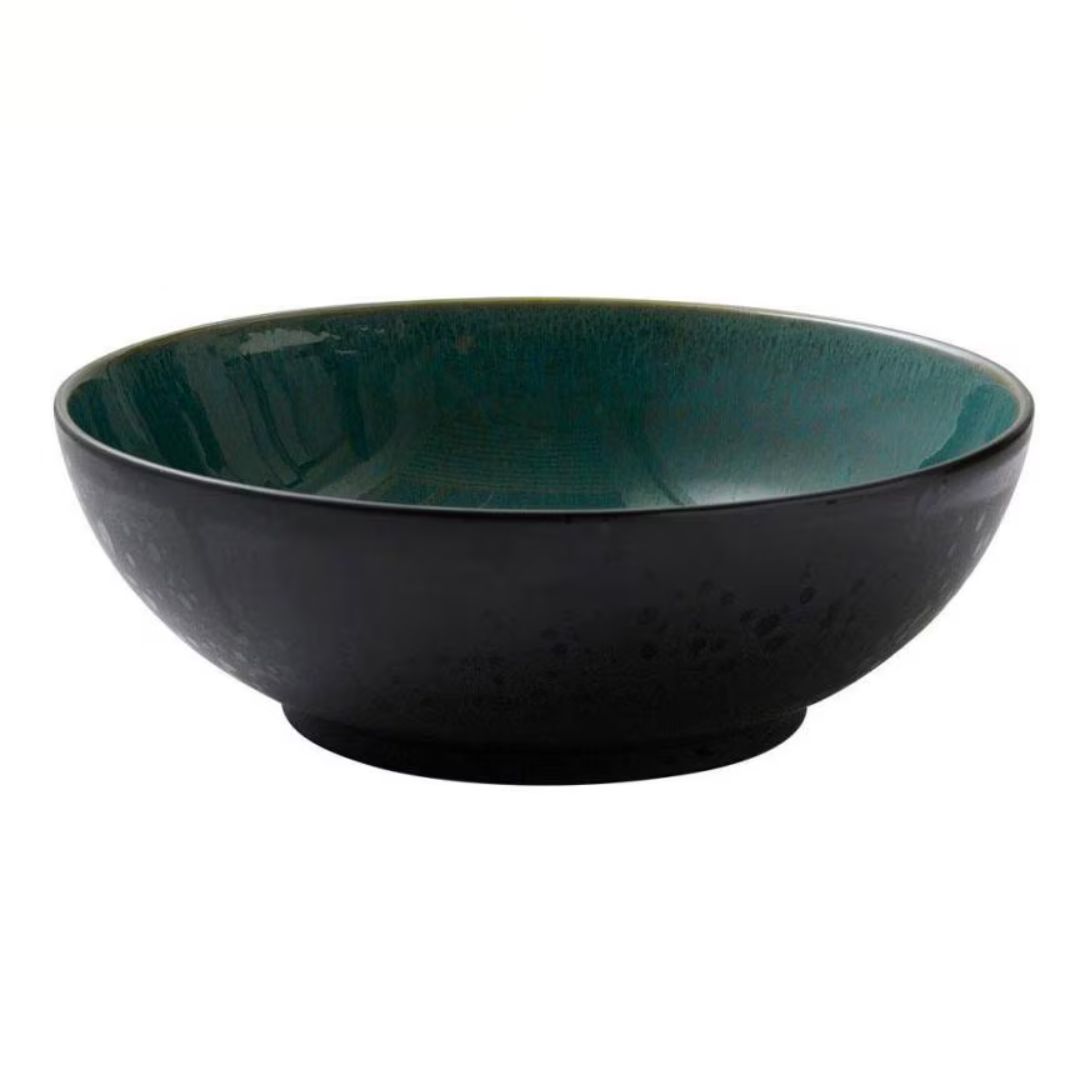 Bitz Salatschüssel 30 cm, Schwarz/Grün