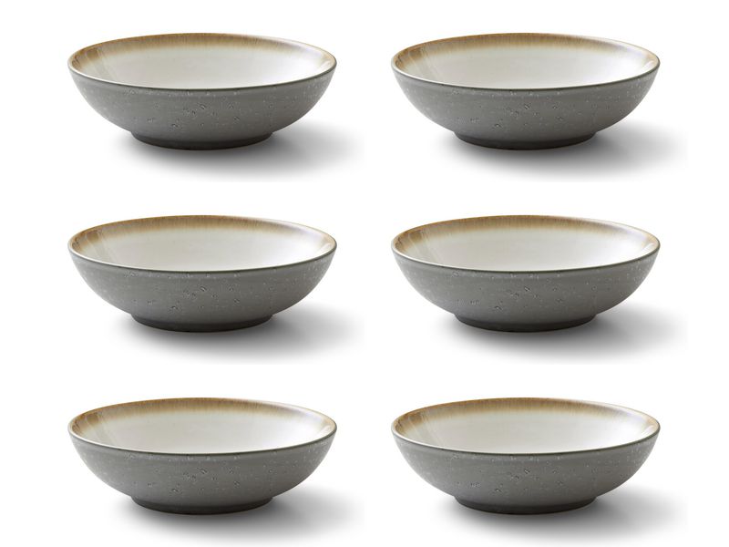 Salatschüssel Ø 24 cm 1 Stück, grau/creme - Bitz
