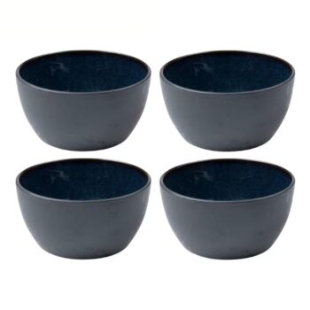 Bitz Snackschale 14 cm, 4 Stück, Schwarz/Dunkelblau