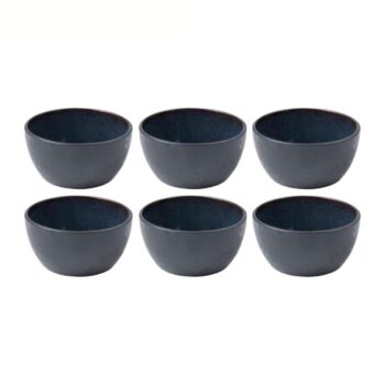 Bitz Snackschale 10 cm, 6 Stück, Schwarz/Dunkelblau