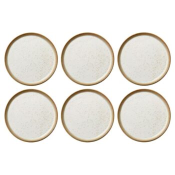 Bitz Frühstücks- & Dessertteller Ø 21 cm, 6 Stück, Beige/Crème