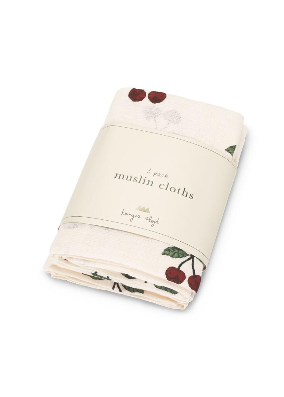 3 PACK MUSLIN CLOTH GOTS