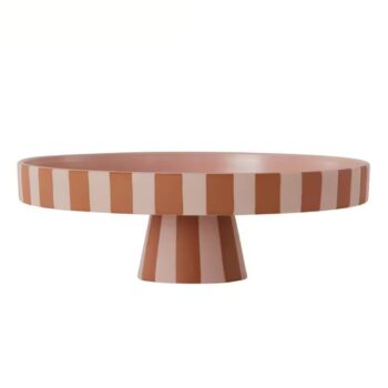 OYOY Dekoschale Toppu Tray Ø 27 cm, Rosé/Caramel
