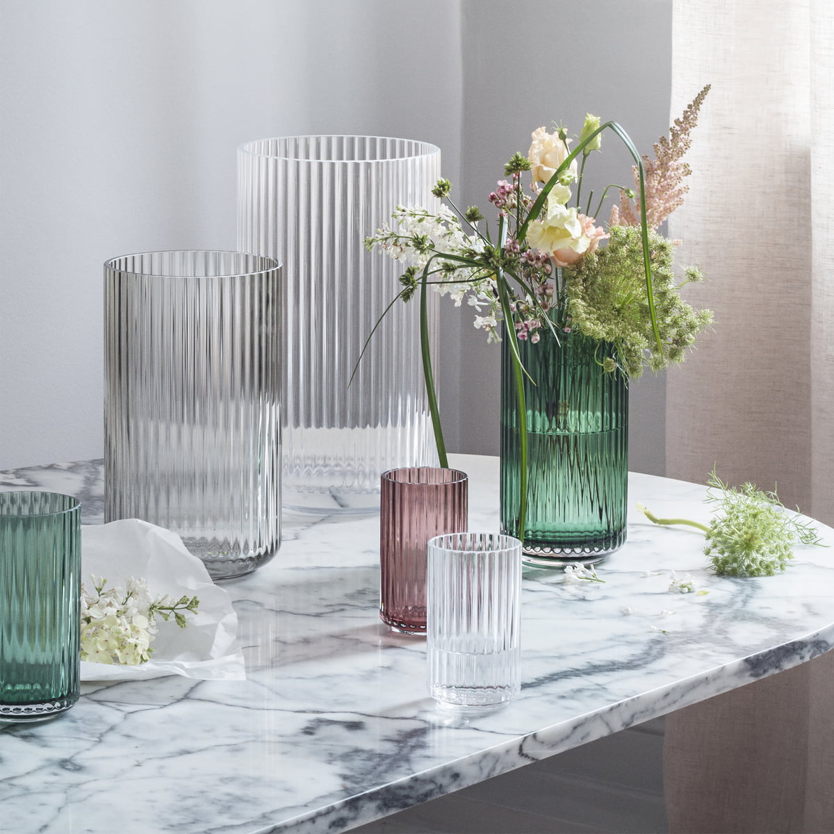 lyngby glas vase clear