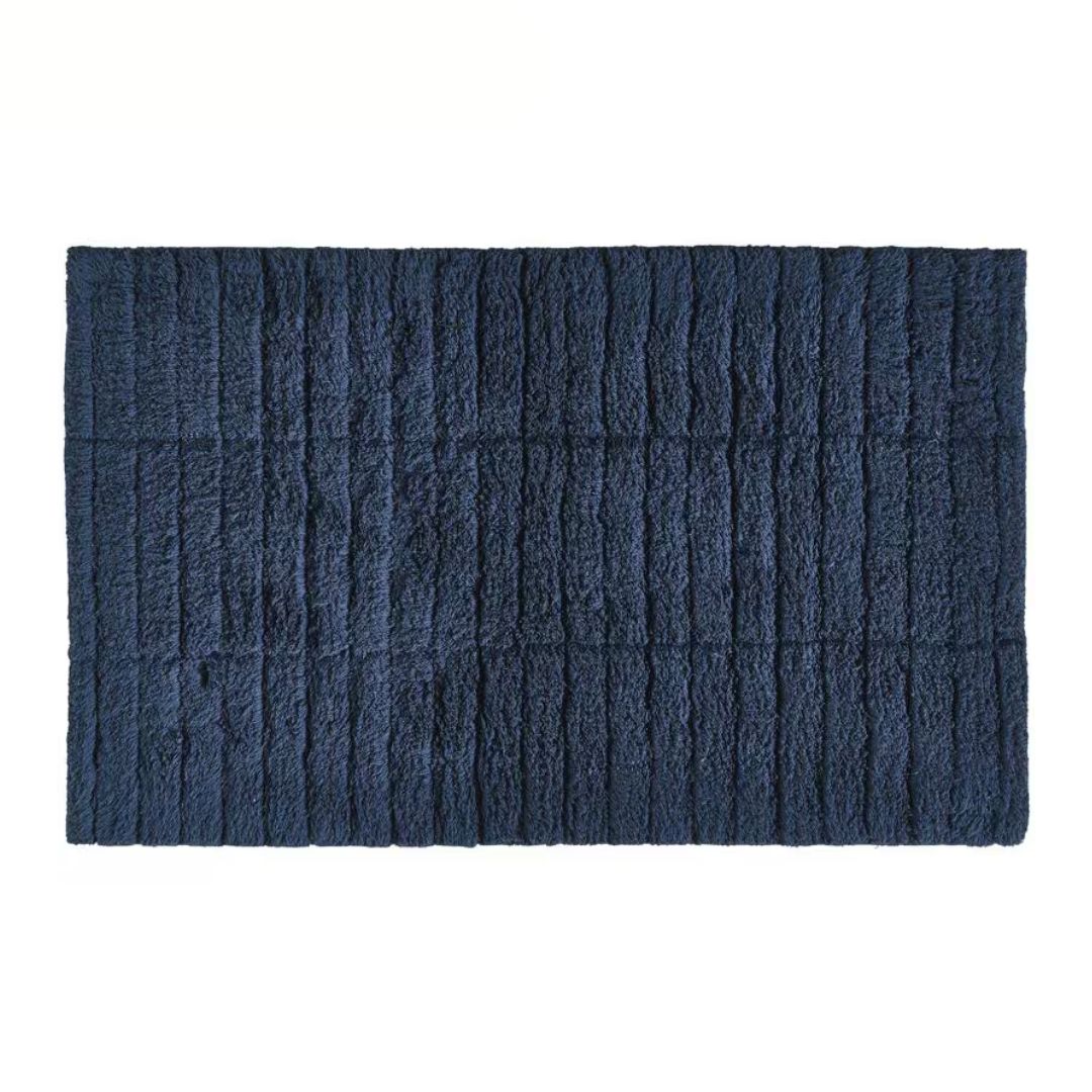 Zone Denmark Badteppich Tiles 50 x 80 cm, Dark Blue