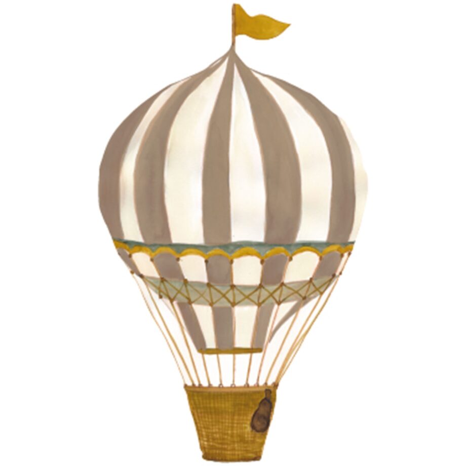 Wallsticker Retro air balloon large, Brown - That's Mine