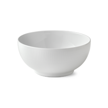 white fluted bowl 21
