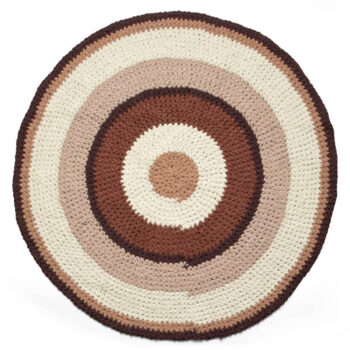 Crochet floor mat, dreamy rose - Sebra
