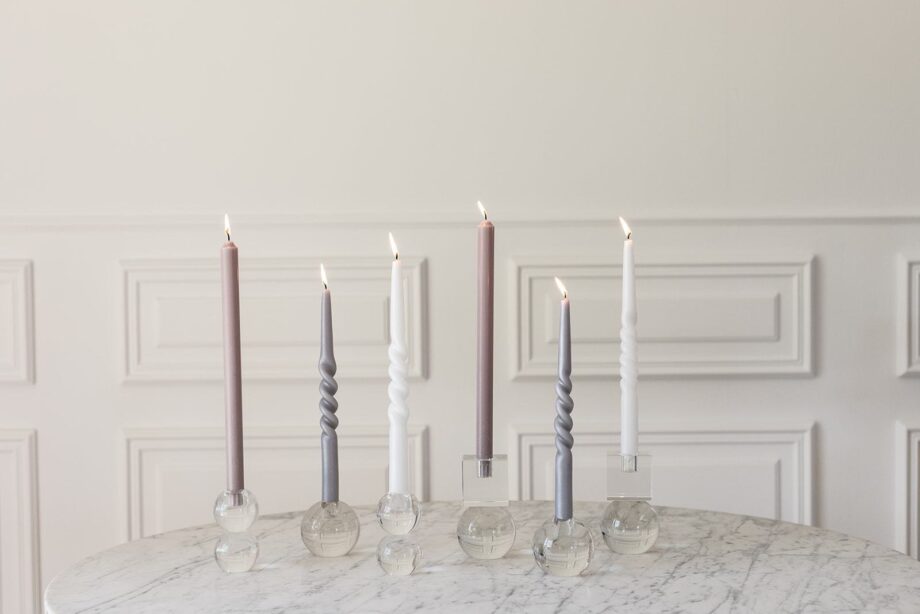white pearl candle twist