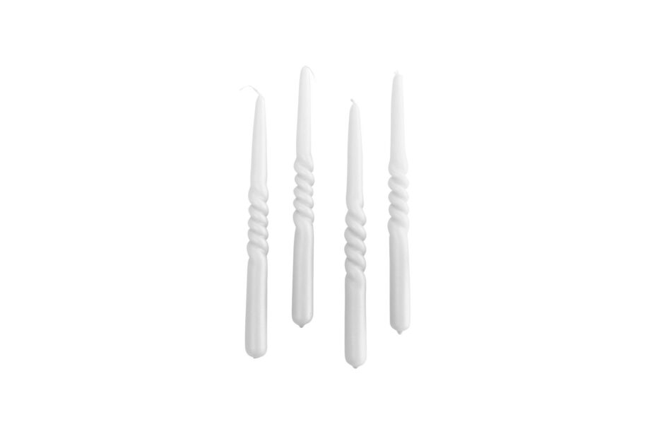 white pearl candle twist
