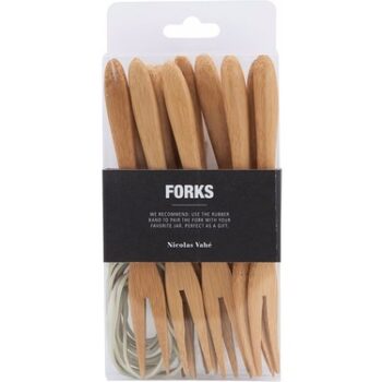 Bamboo Appero Forks, 12 pieces - Nicolas Vahé