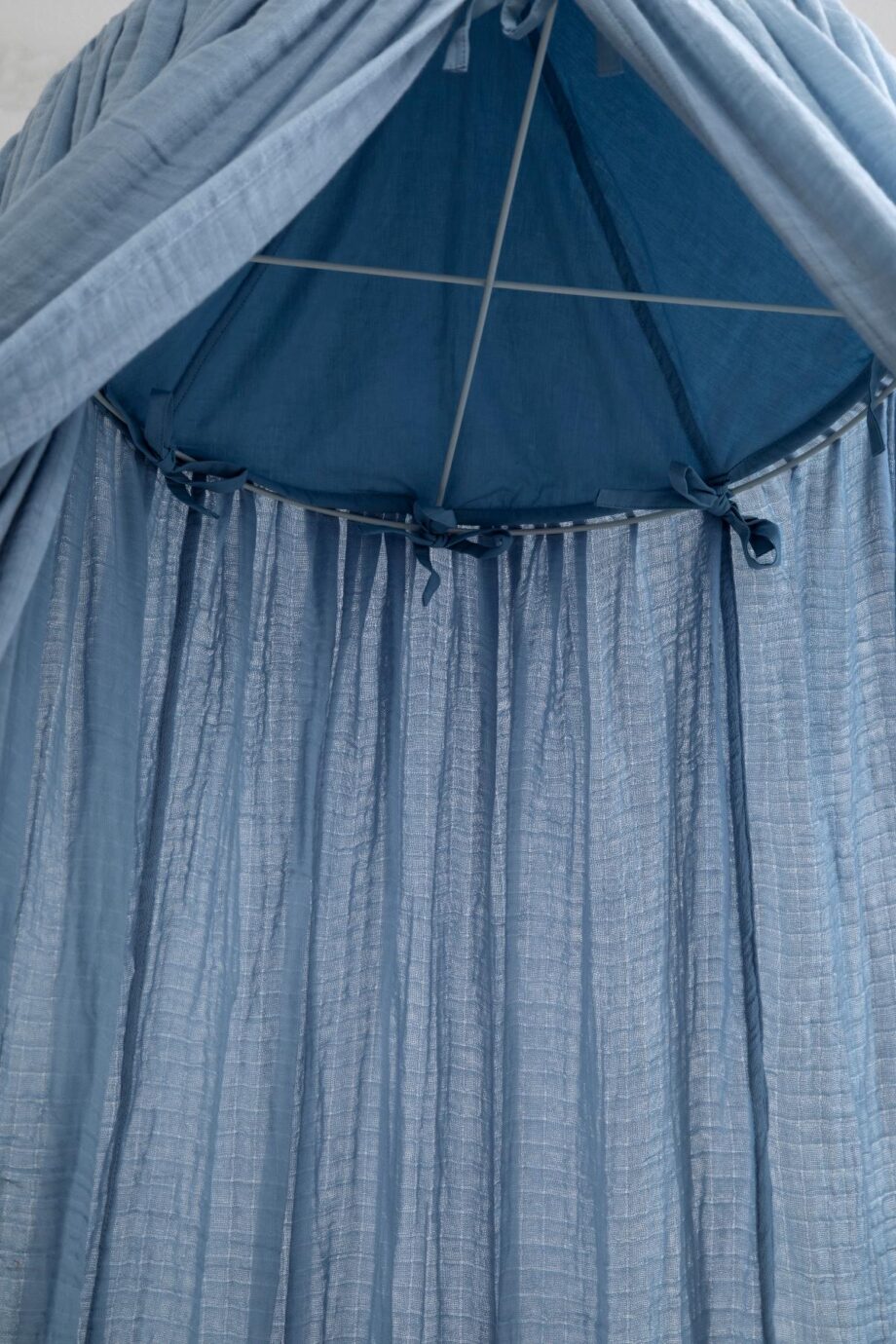 bed canopy powder blue