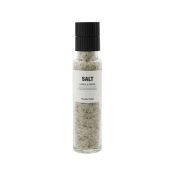 Salt garlic and thyme