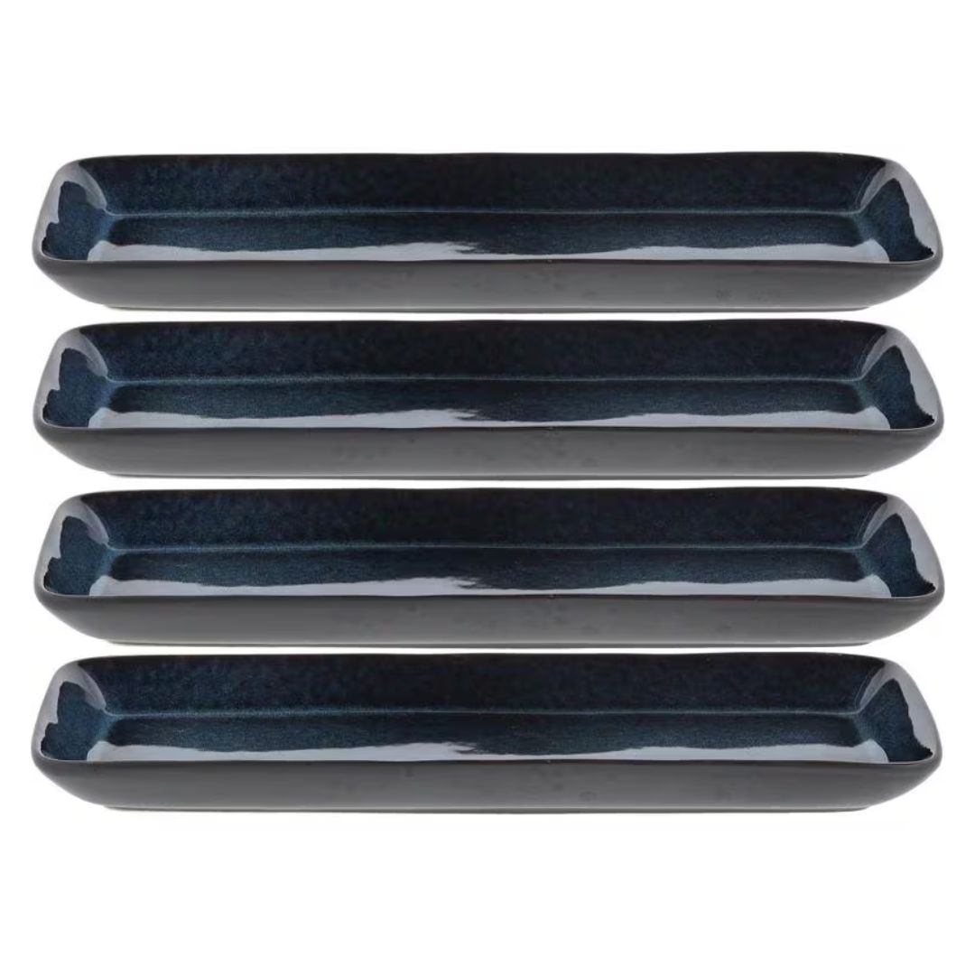 blue serving plate bitz