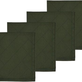 dark green napkins