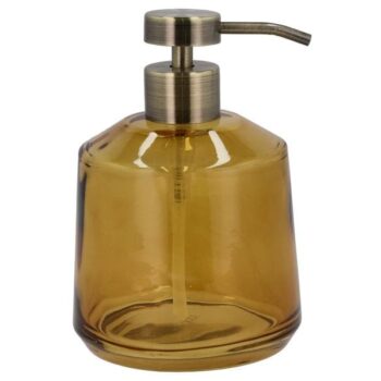 Soap dispenser amber glass