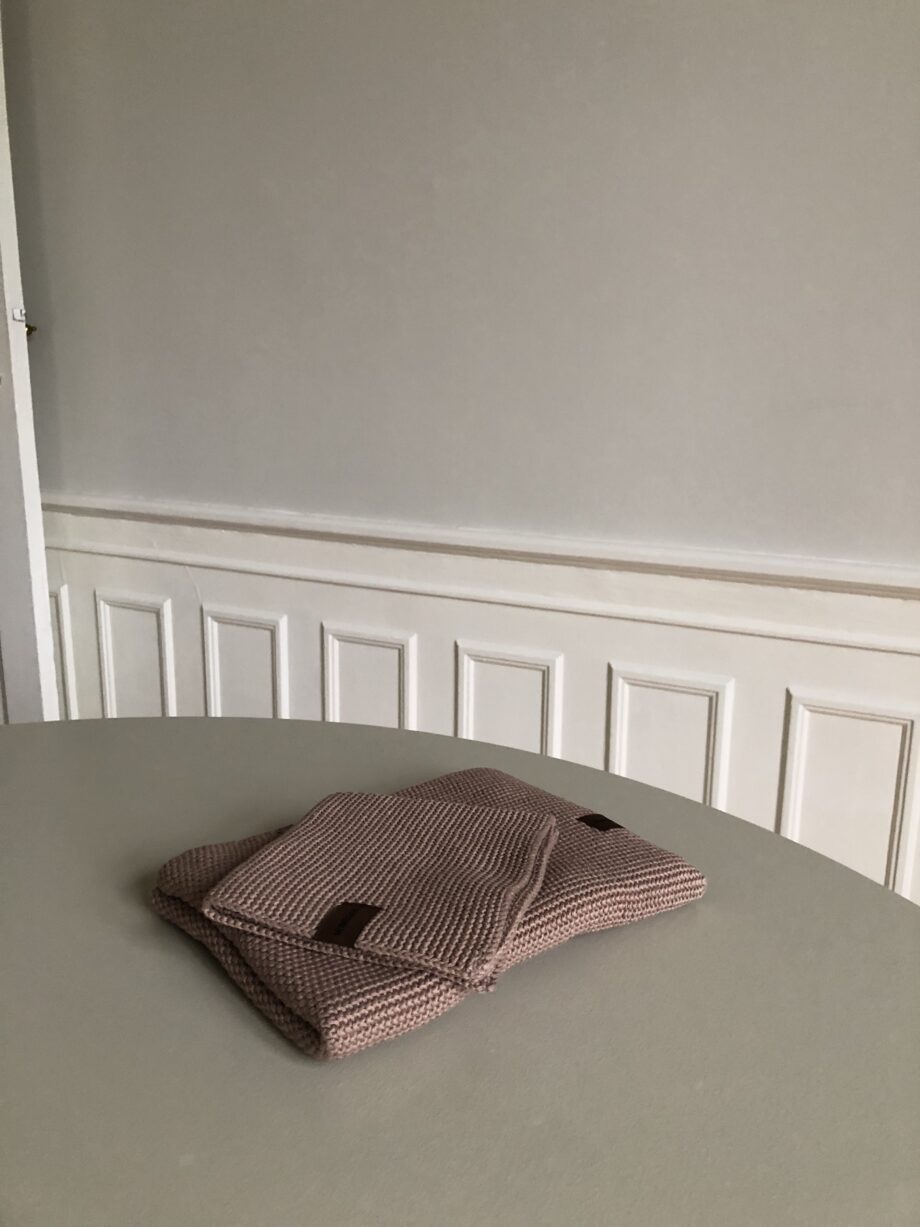 knitted kitchen towel blush humdakin