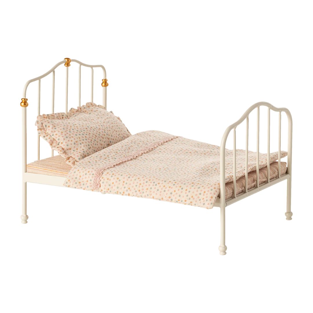 Vintage bed, Mouse - Off white