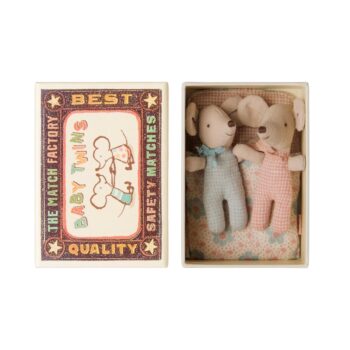 Maileg twins in matchbox