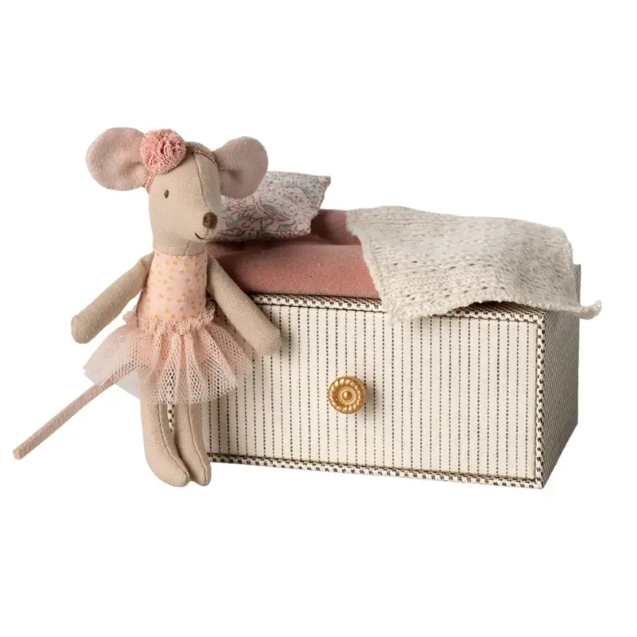 Dance mouse in daybed, Little sister - Maileg