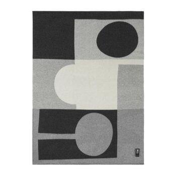 Markslöjd Decke Värn 180 x 130 cm, Grau/ Schwarz