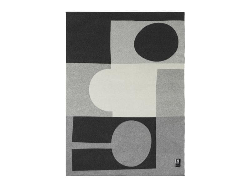 Markslöjd Decke Värn 180 x 130 cm, Grau/ Schwarz