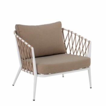 Lounge chair bloomingville white