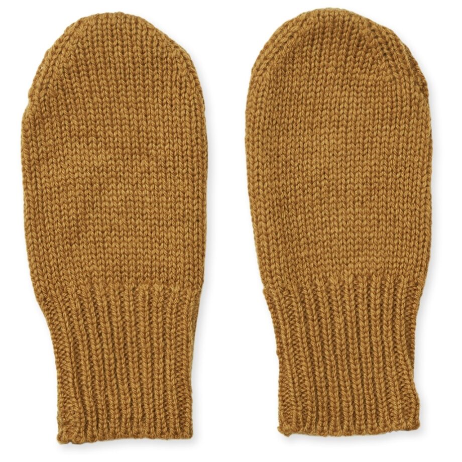 Liewood mittens golden caramel