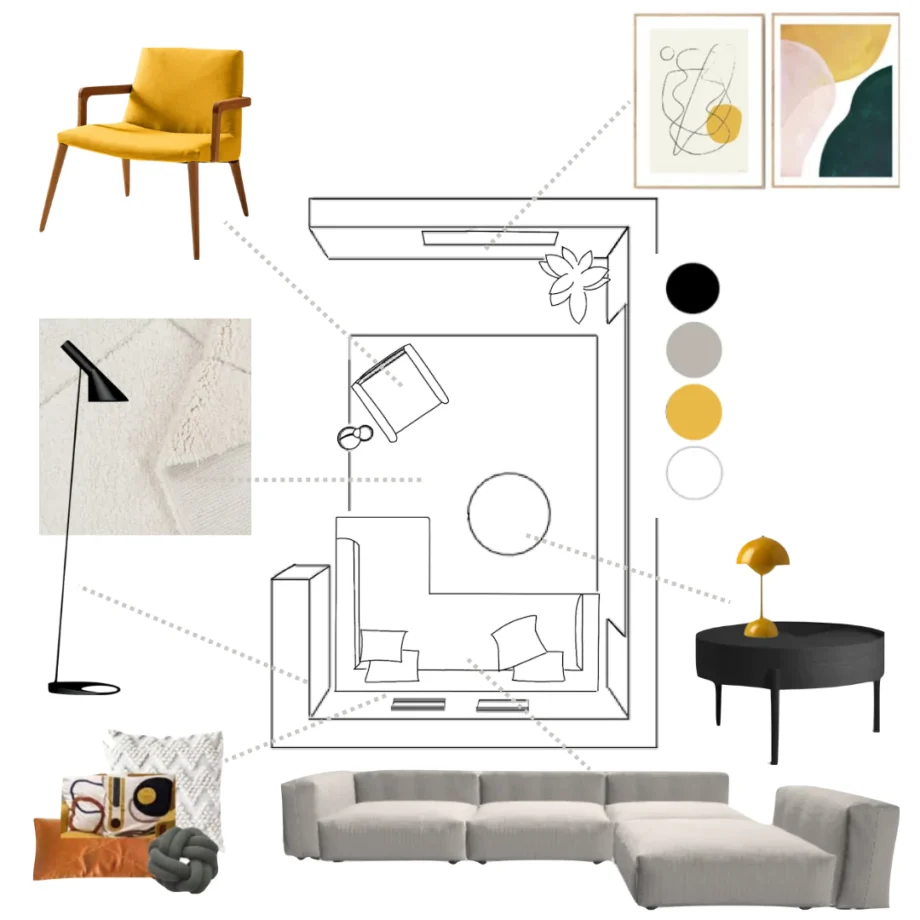 Styling package for living room