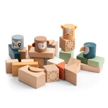 Wooden stacking blocks