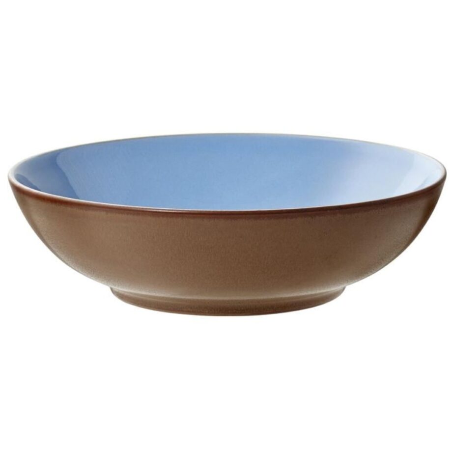 Light blue salad bowl Bitz stoneware