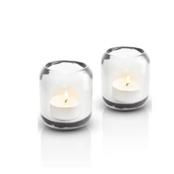 Candle holder Acorn Set of 2, Clear - Eva Solo