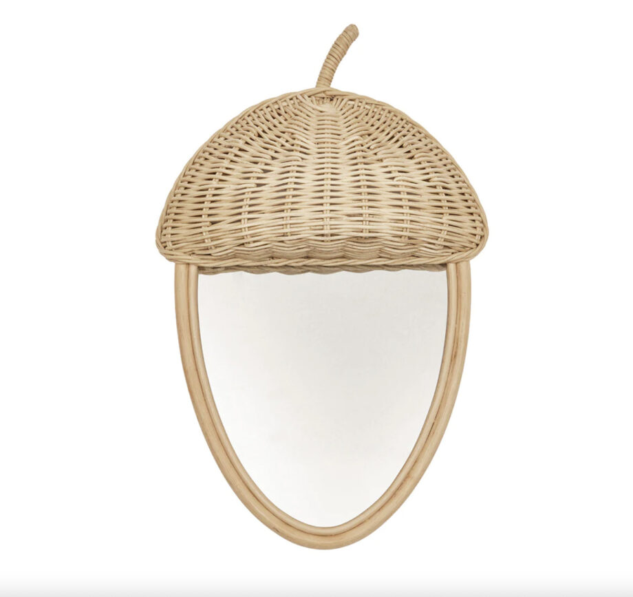 Acorn wall mirror