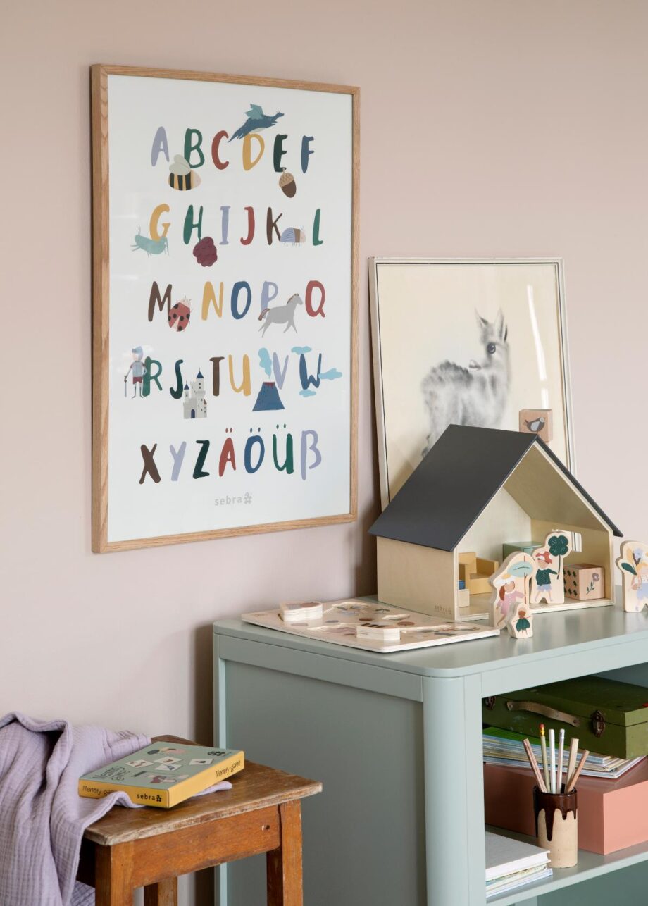Alphabet poster sebra
