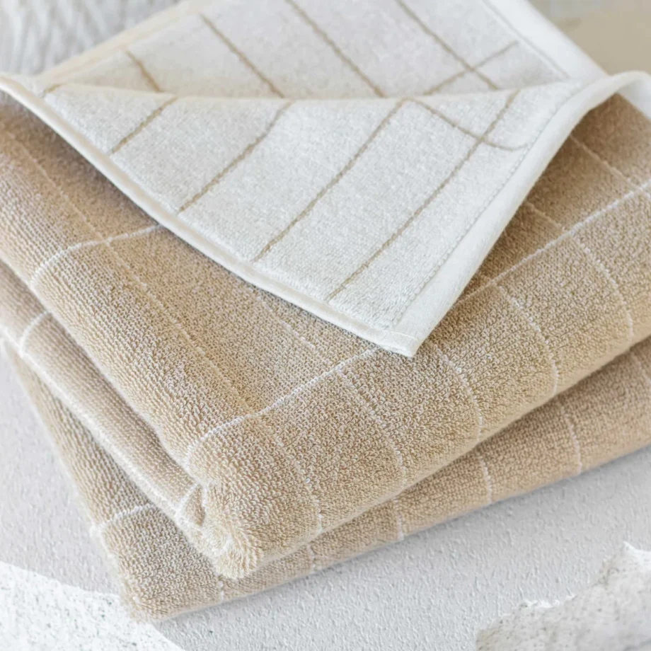 Tile stone guest towel sand