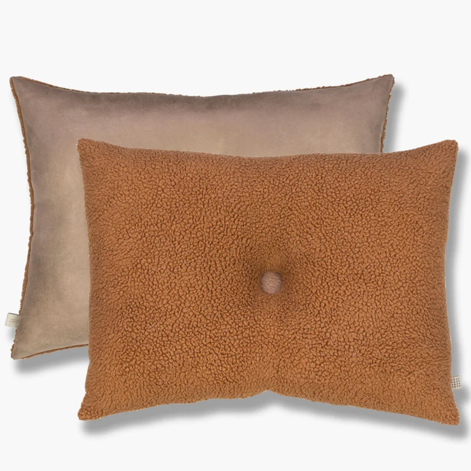 Brown teddy cushion