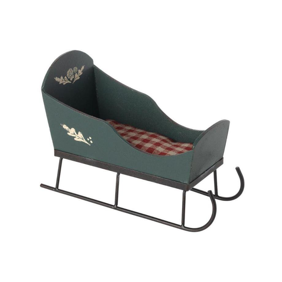 Sleigh Mouse Green - Maileg