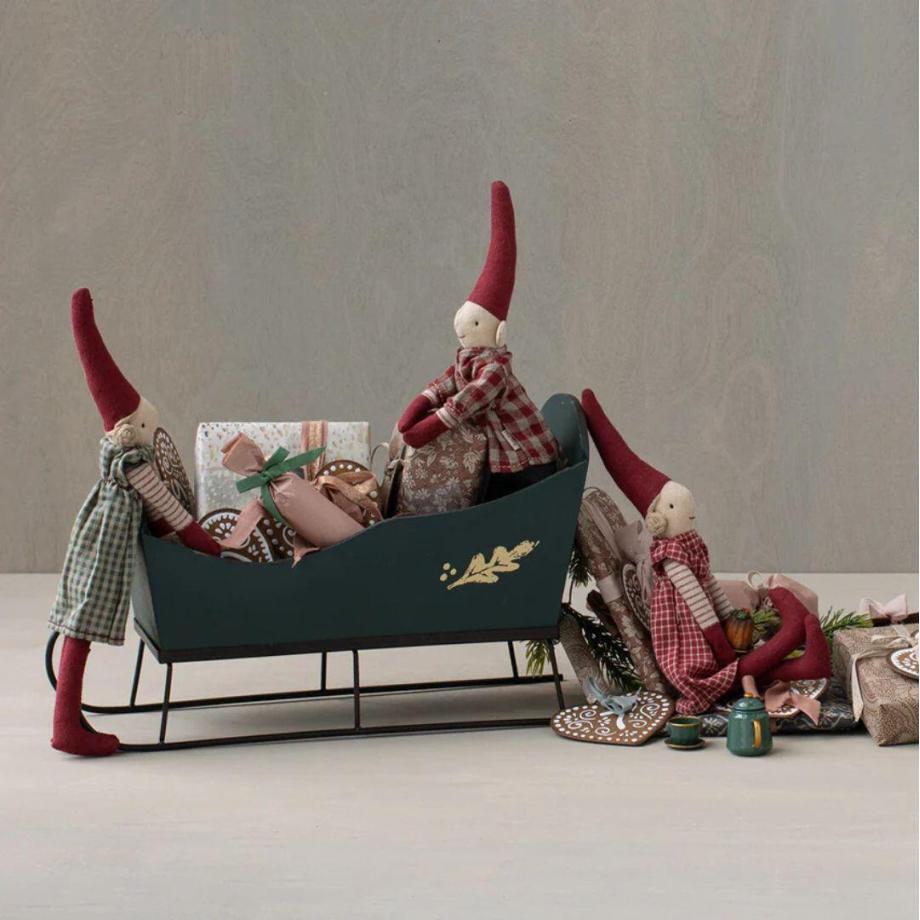 Sleigh Mouse Green - Maileg