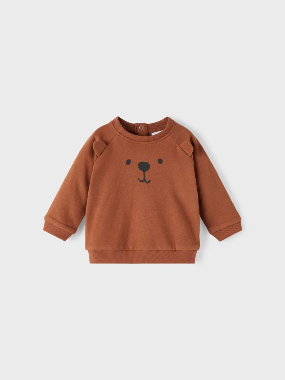 Sweatshirt-Bär, Coconut Shell - Name It