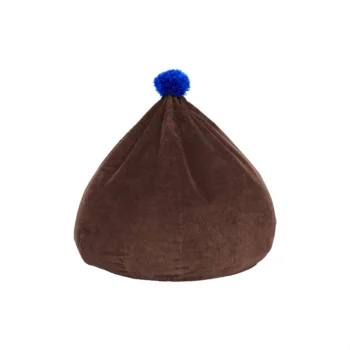 Bean bag brown blue