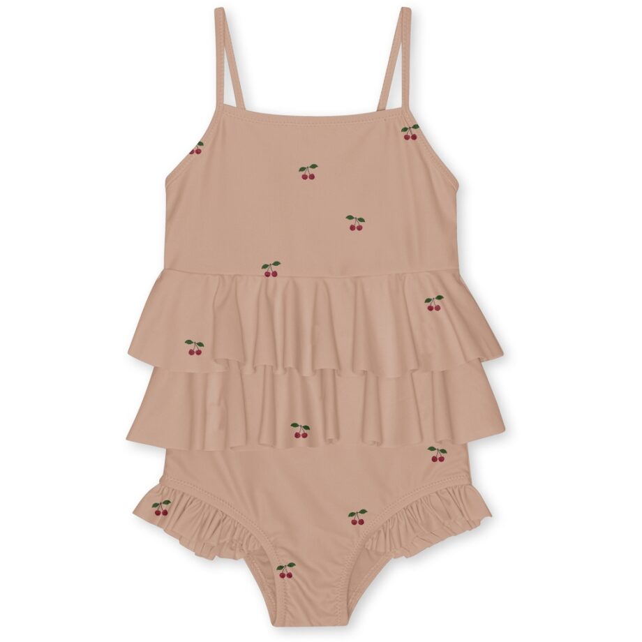 Manuca frill swimsuit cherry blush konges sløjd