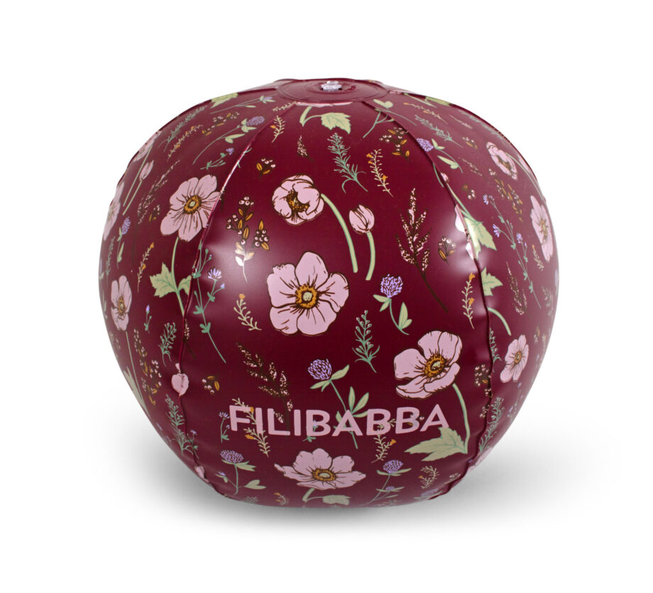 Fall flowers beach ball