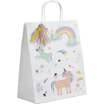Gift bag rainbows and unicorns