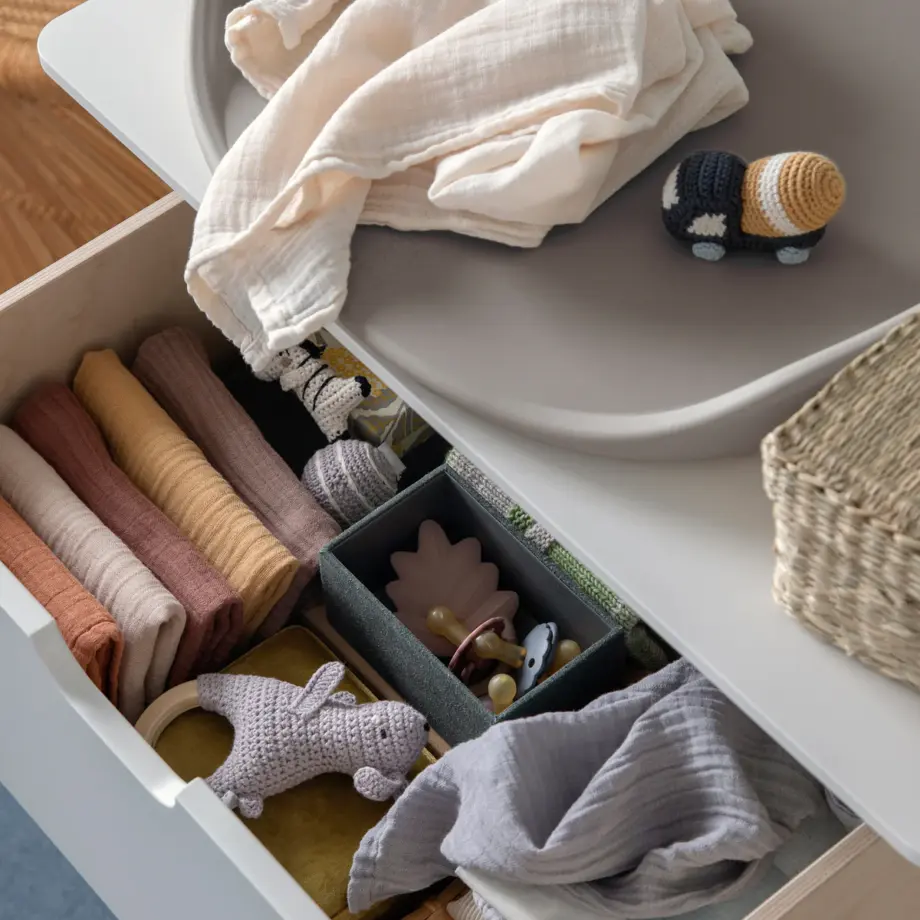 Pusel Pur, Wickelauflage Jetty Beige - Sebra