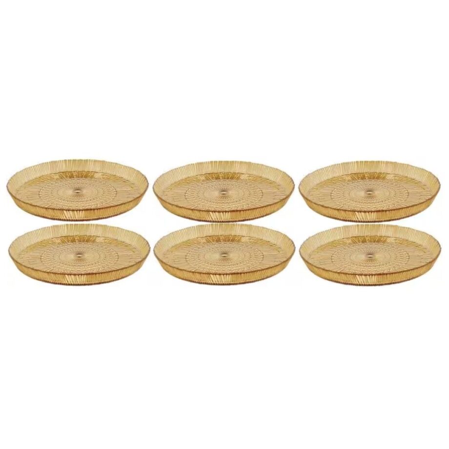 Bitz serving kusithna plate amber