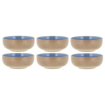 Wood blue bitz bowls