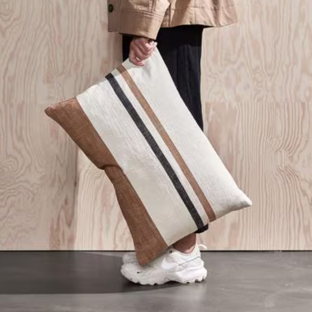 OYOY Kissenbezug Sofuto Cushion Long 60 x 40 cm, Offwhite